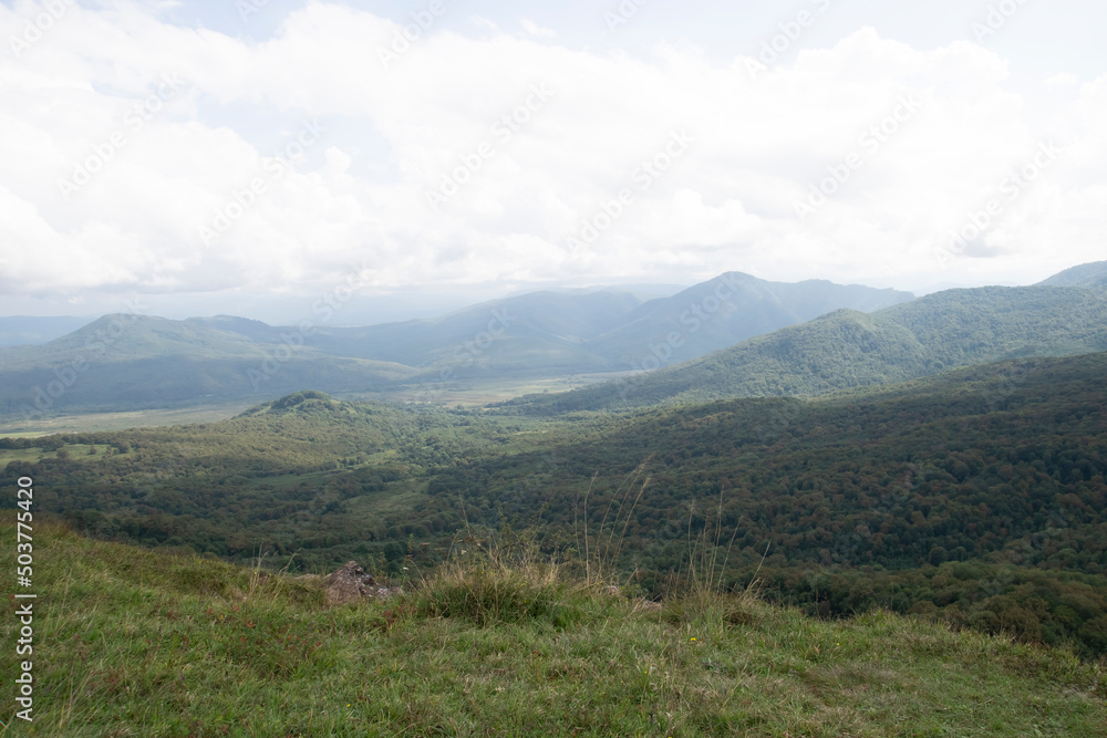 Obraz premium Fascinating, fantastic view of the mountains, valleys and rocks, travel in Russia