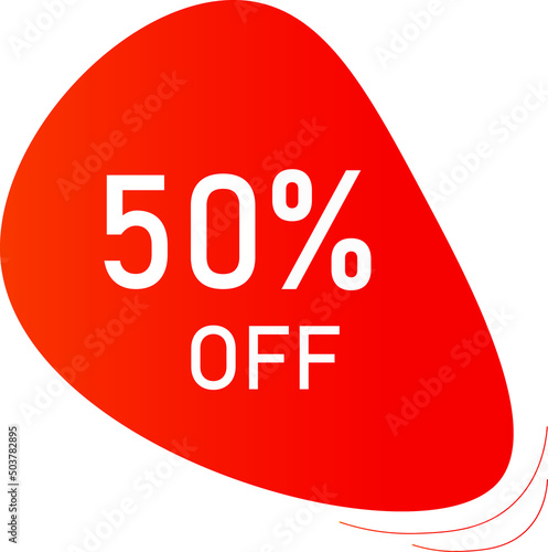 Sale tag 40% off, banner design template, orange color , discount app icon, vector illustration