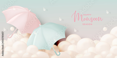 Cute umbrella for monsoon season