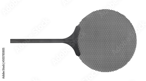 Tableau sur toile mic pop filter path isolated on white