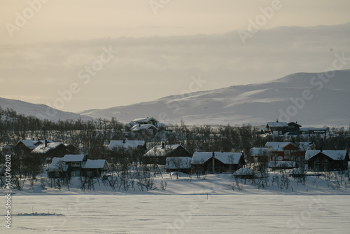 ski resort in winter