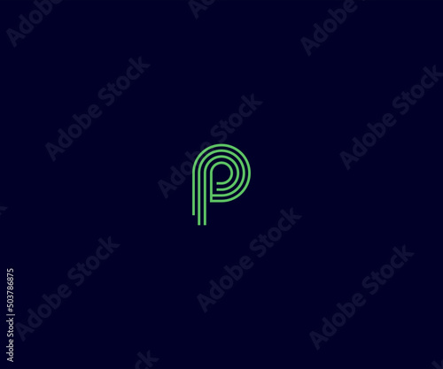 Letter P, PP, PPP Logo Design vector Template