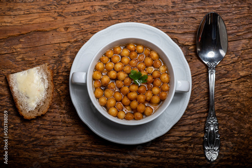 bavarian baked pea soup photo