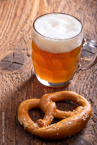bavarian and pretzel