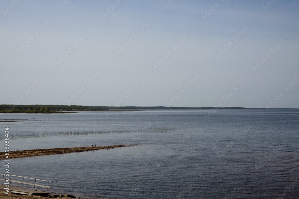 beautiful lake view on a sunny day in spring beautiful lake view on a sunny day in spring