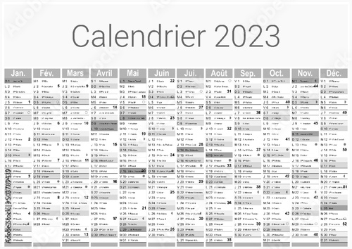 Calendrier 2023 Format A3 - pour entreprise avec logo sur 12 mois - multicaque - modifiable