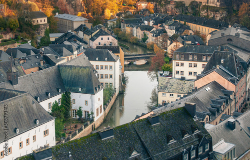 Panoramic view on the old t...