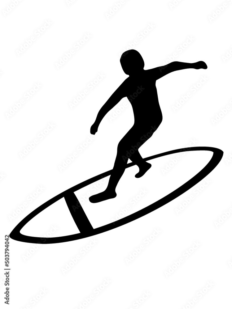 Hobby Surfer Silhouette 