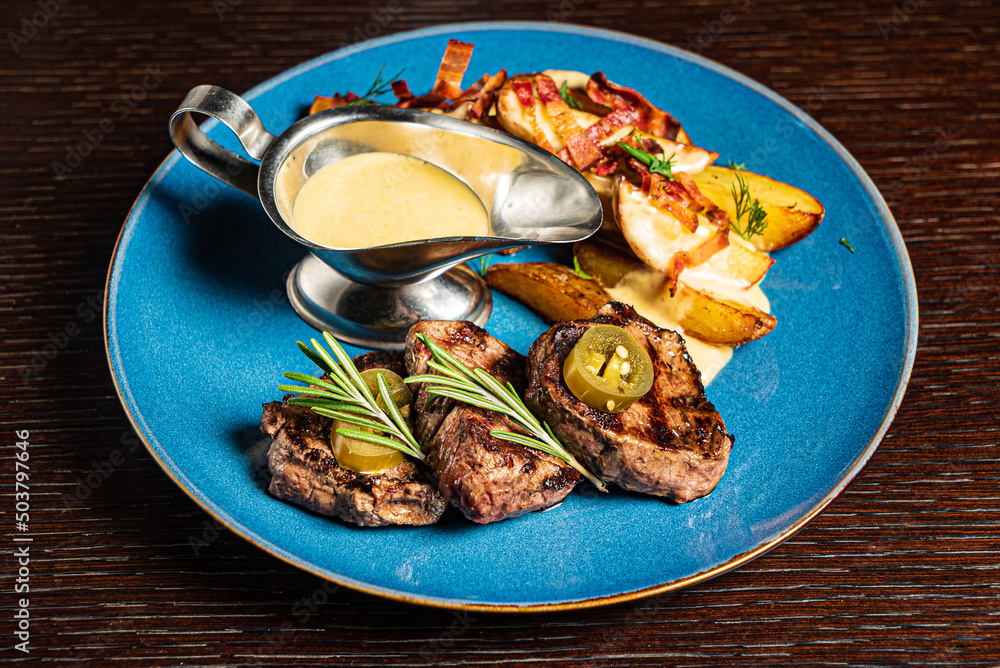 grilled steak with baked potato grilled steak with baked potato