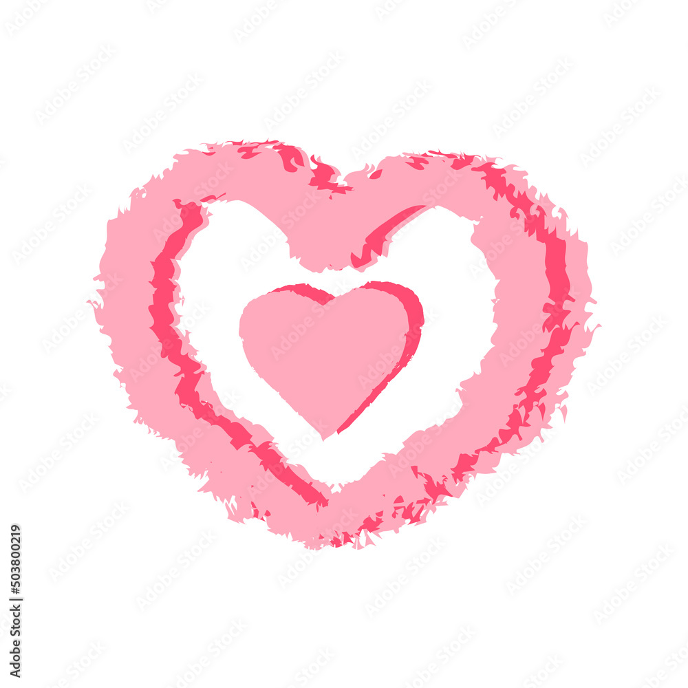 Heart set. Valentine's Day .Vector flat illustration.