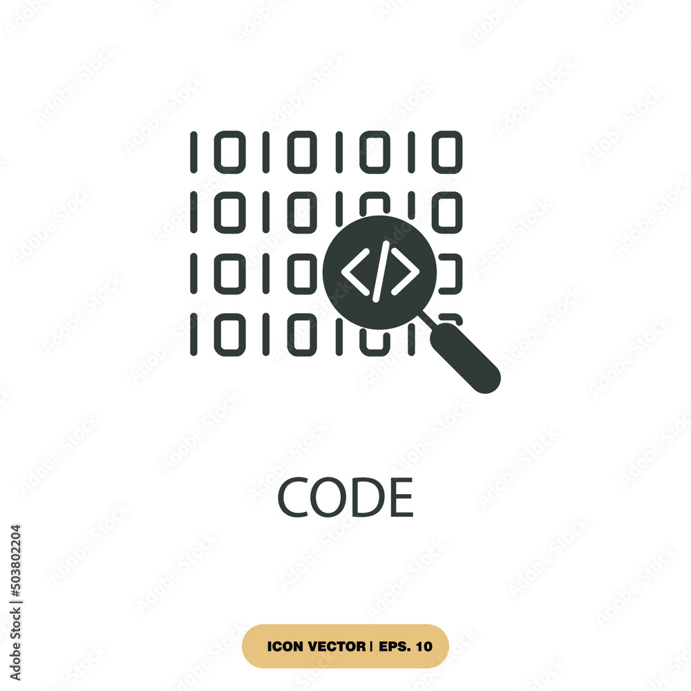 code icons symbol vector elements for infographic web vector de Stock ...