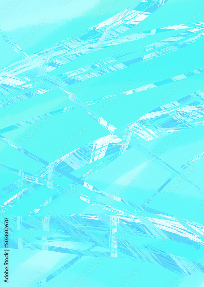 Fototapeta premium abstract white blue background, textured stripes. Digital Illustration imitating Texture backgrounds