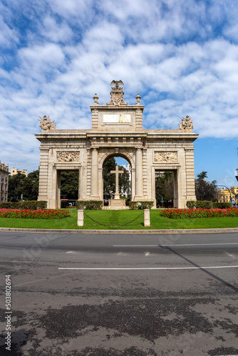 Porta de la Mar square in Valencia