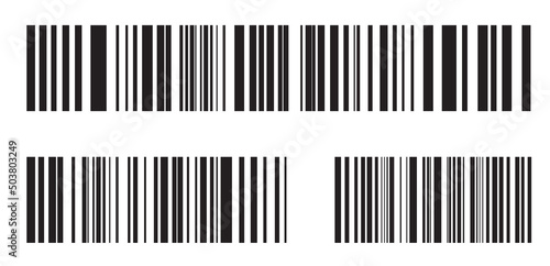Set of barcodes, QR-codes, Realistic barcode icons. Vector illustration for your design..