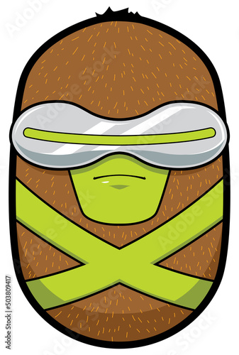 Kiwi Superhero Mascot
