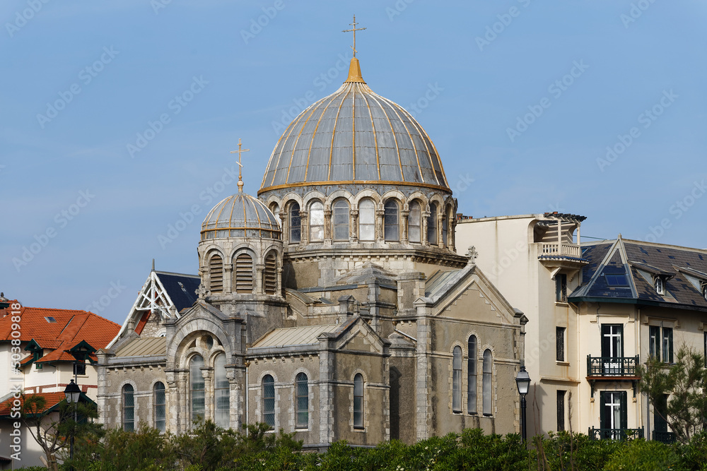 Russian orthodox church ,built in 1892 in Biarritz, France.