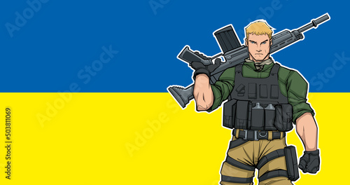 Ukrainian Soldier Background 2