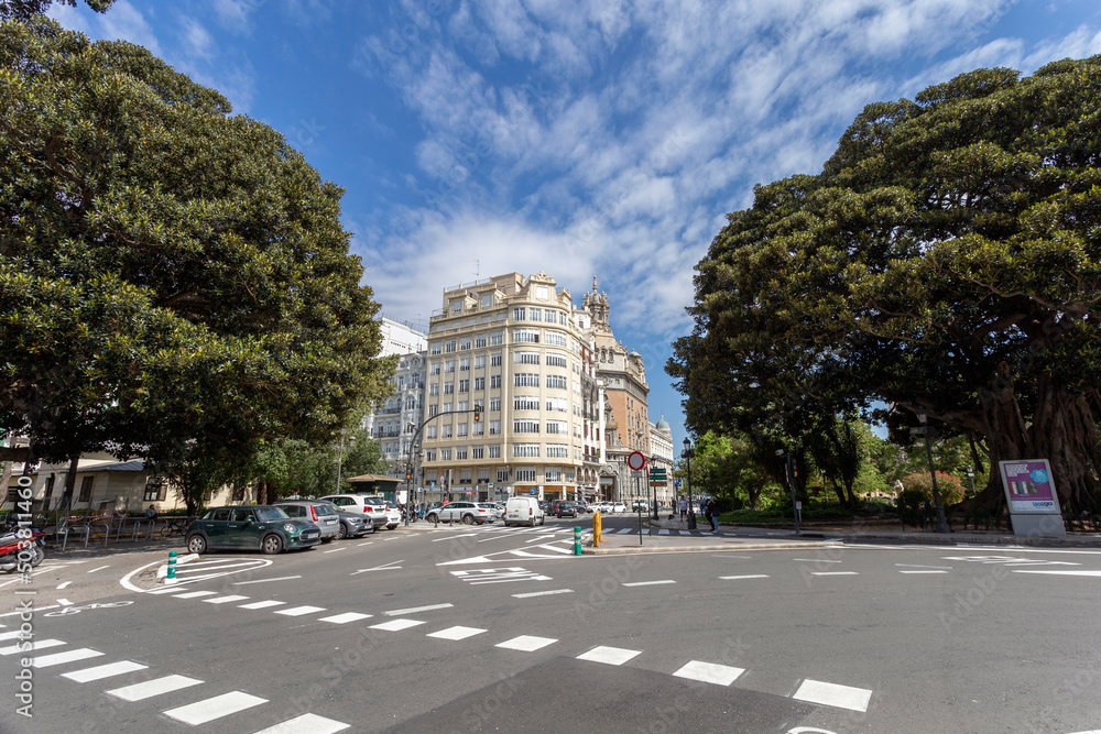 Naklejka premium Apartment building in Valencia