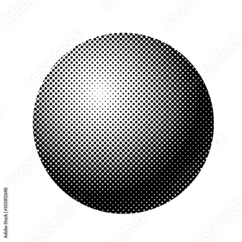 Ball made in gradient technique for abstract composition.Vector illustration. © Server