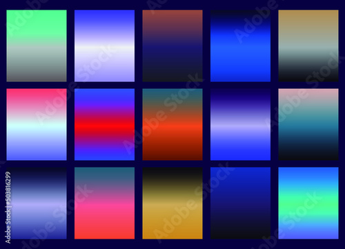 Set de degradados coloridos efecto degradado
