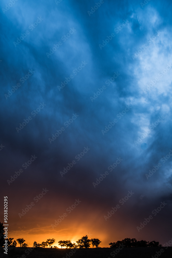 Naklejka premium storm clouds timelapse