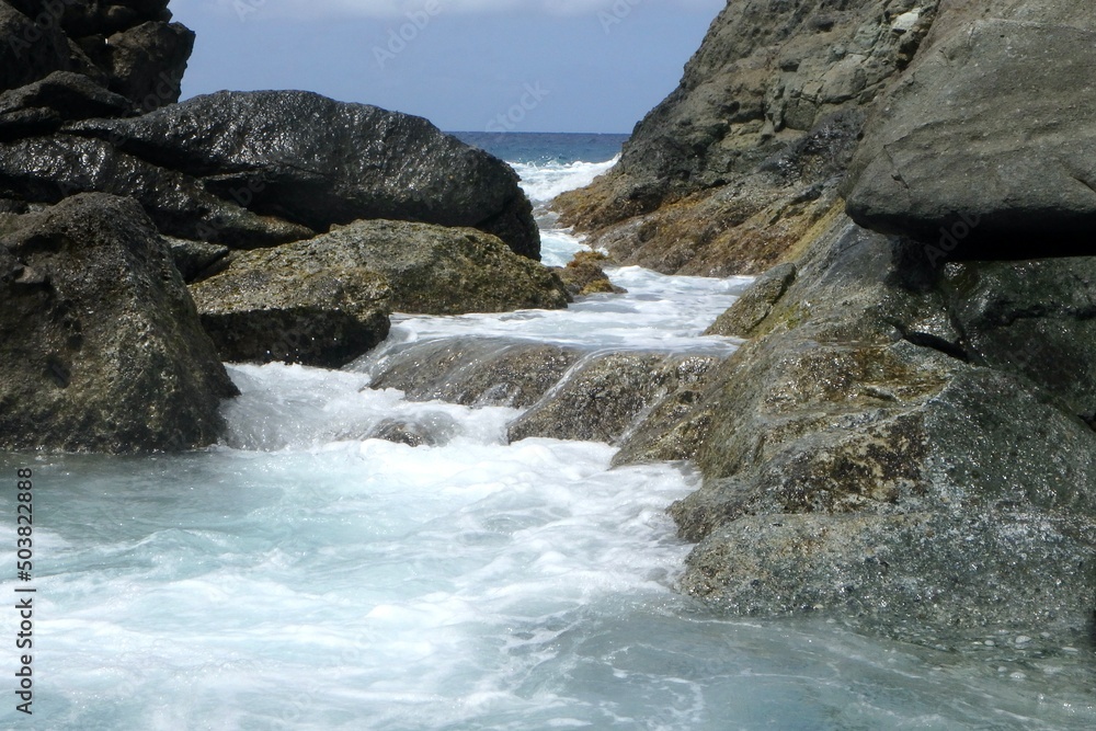 Bubbly Pool on Jost Van Dyke, British Virgin Islands Stock Photo | Adobe  Stock