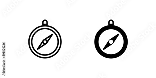 Compass icon, to show the direction you want to go. perfect for presentations, icons on websites and mobile apps.