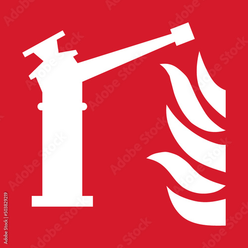 ISO 7010 F015 Fire monitor