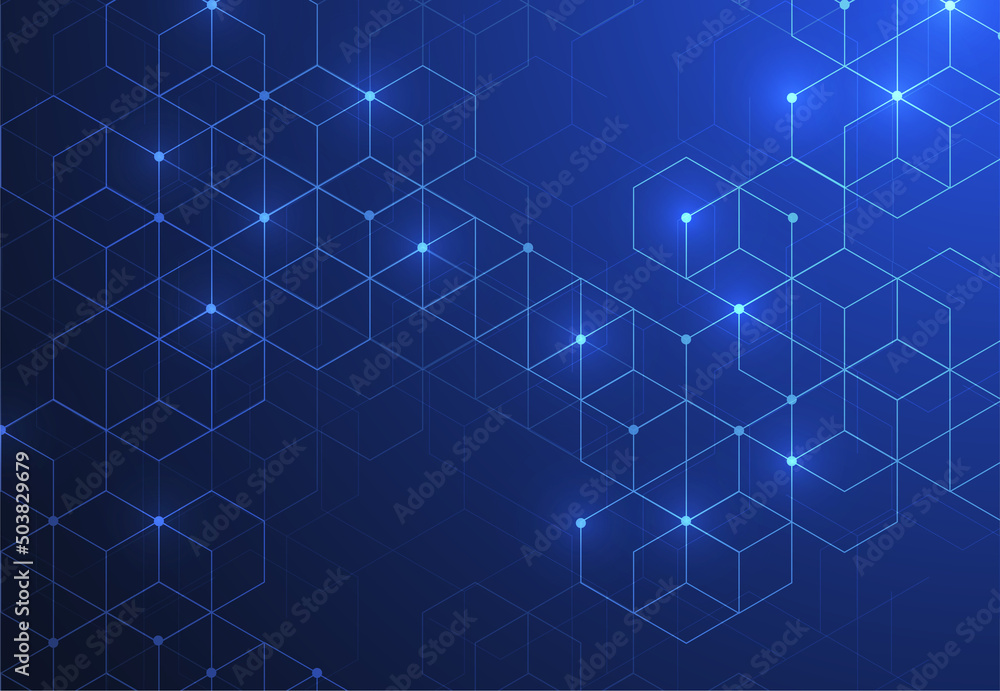 Abstract technology lines and dots connection background. Geometric design. Vector illustration Abstract technology lines and dots connection background. Geometric design. Vector illustration