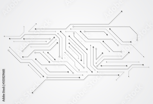 Abstract digital background with technology circuit board texture. Electronic motherboard illustration. Communication and engineering concept. Vector illustration