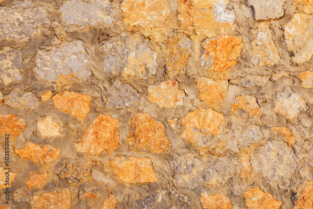 Obraz premium Ancient stone wall background.