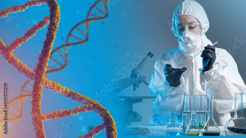 Obraz na plátně Genetic engineering