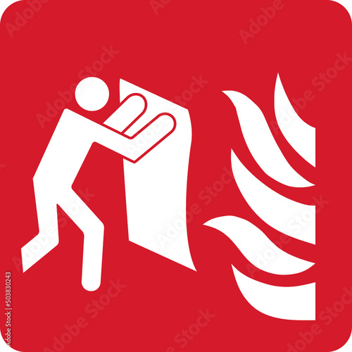ISO 7010 F016 Fire blanket