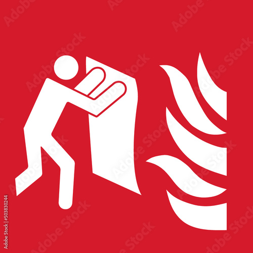 ISO 7010 F016 Fire blanket