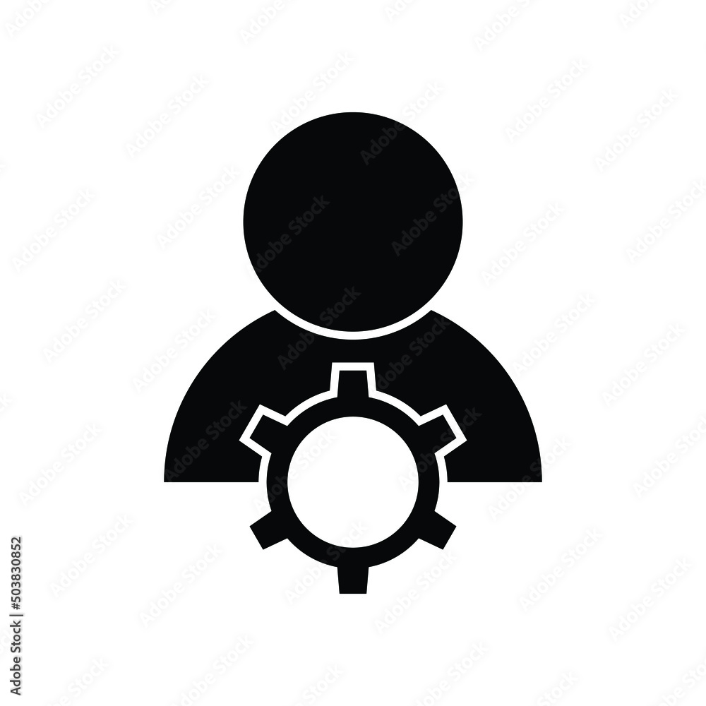 User management icon design isolated on white background User management icon design isolated on white background
