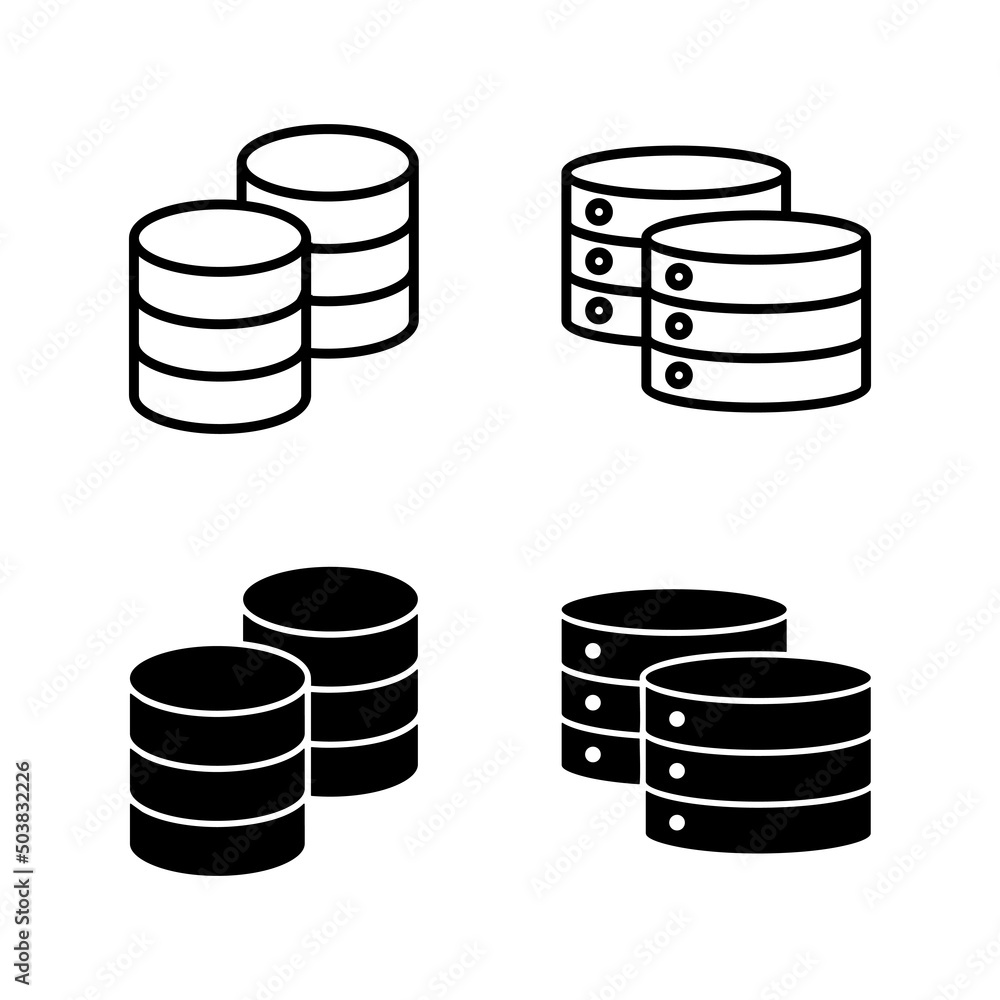 Database icons vector. database sign and symbol Database icons vector. database sign and symbol