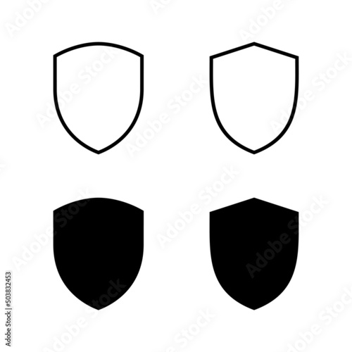 Shield icons vector. Protection icon. Security sign and symbol