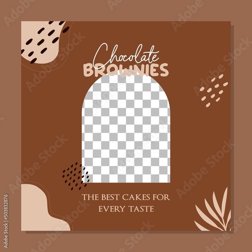 Food menu banner or social media post template