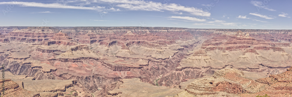 Panorama of Grand Canyon Landscape During the Day