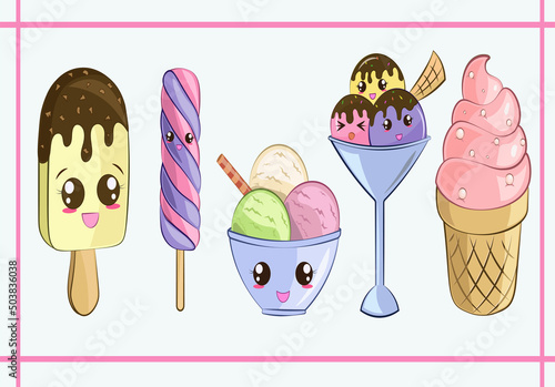 icecream clipart set