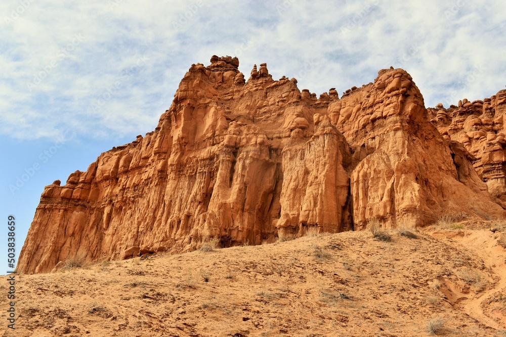 Hoodoo formations in the desert Hoodoo formations in the desert