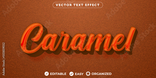 Caramel-Text-Effect,Fully Editable Font Text Effect