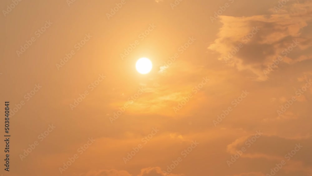 Time lapse of majestic sunset or sunrise landscape beautiful cloud and sky nature landscape scence. 4K footage.