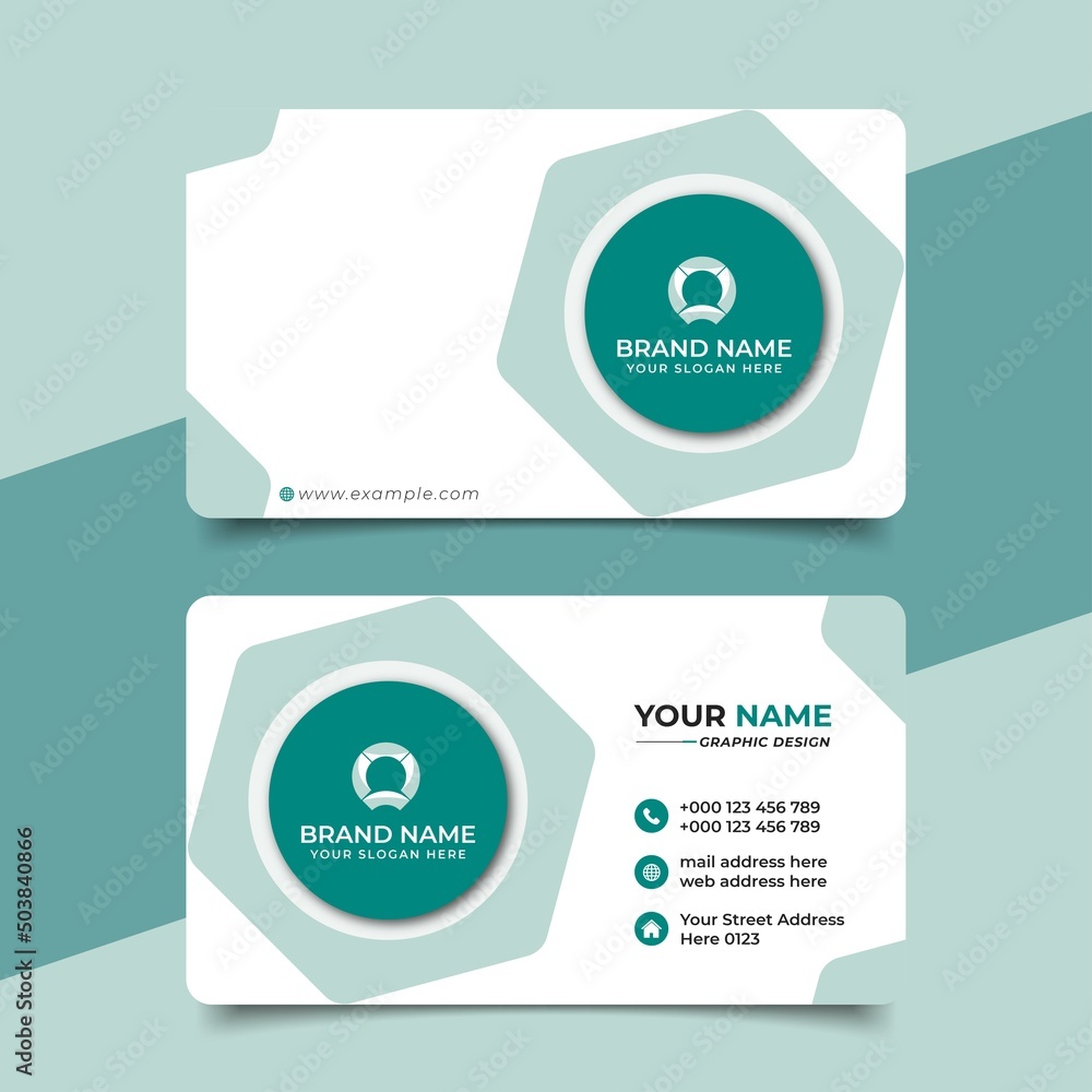 Fototapeta premium Creative Modern Professional Business card Vector Design