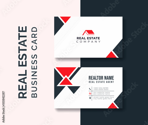 real estate commercial business card, Business card real estate agent, Agency business card, Real estate name card, realtor minimal simple business card design,  realty business card design visiting