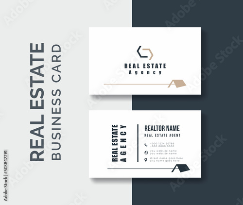 real estate commercial business card, Business card real estate agent, Agency business card, Real estate name card, realtor minimal simple business card design,  realty business card design visiting