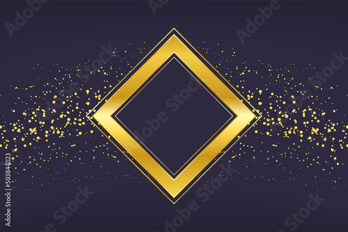 golden rhombus form frame