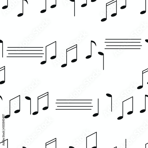 illustration of musical partitur notes for background