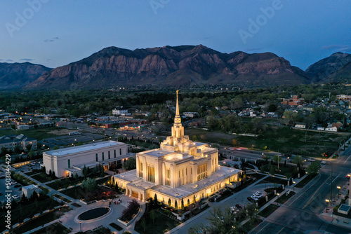 LDS Latter Day Saints Mormon Temple in Ogden, Utah photo