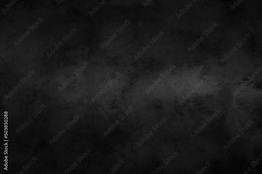 Concrete wall black and gray color for background. Old grunge textures with scratches and cracks. White and gray painted cement wall texture.
